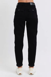 High Waist Cargo Cuffed Jogger Plus Size Judy Blue